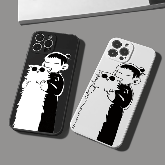 Geto and Gojo meow meow Custom Phone Case | JJK Jujutsu Kaisen Satoru Suguru Satosugu