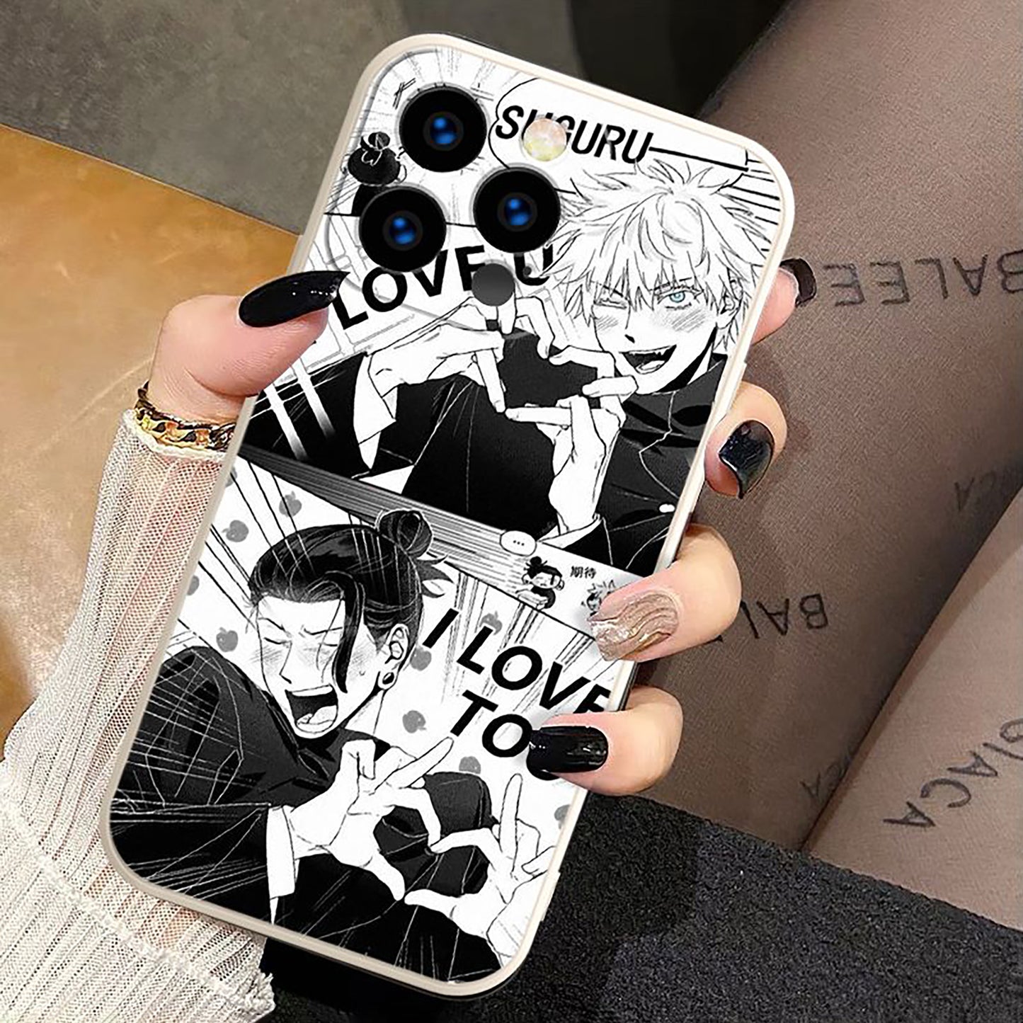 Geto and Gojo "I LOVE YOU" Custom Phone Case | JJK Jujutsu Kaisen Satoru Suguru Satosugu