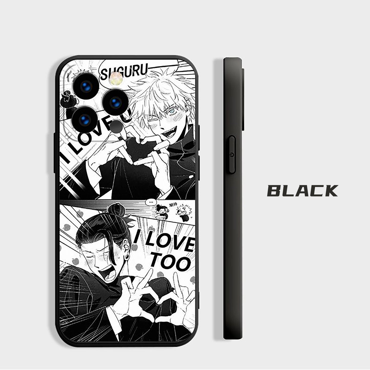 Geto and Gojo "I LOVE YOU" Custom Phone Case | JJK Jujutsu Kaisen Satoru Suguru Satosugu