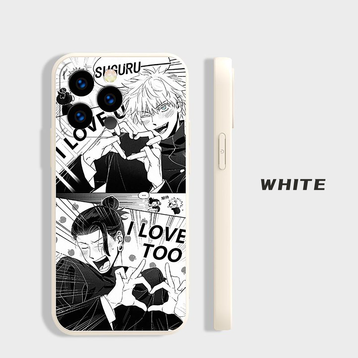 Geto and Gojo "I LOVE YOU" Custom Phone Case | JJK Jujutsu Kaisen Satoru Suguru Satosugu