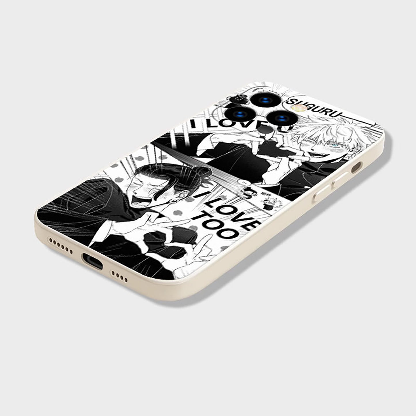 Geto and Gojo "I LOVE YOU" Custom Phone Case | JJK Jujutsu Kaisen Satoru Suguru Satosugu