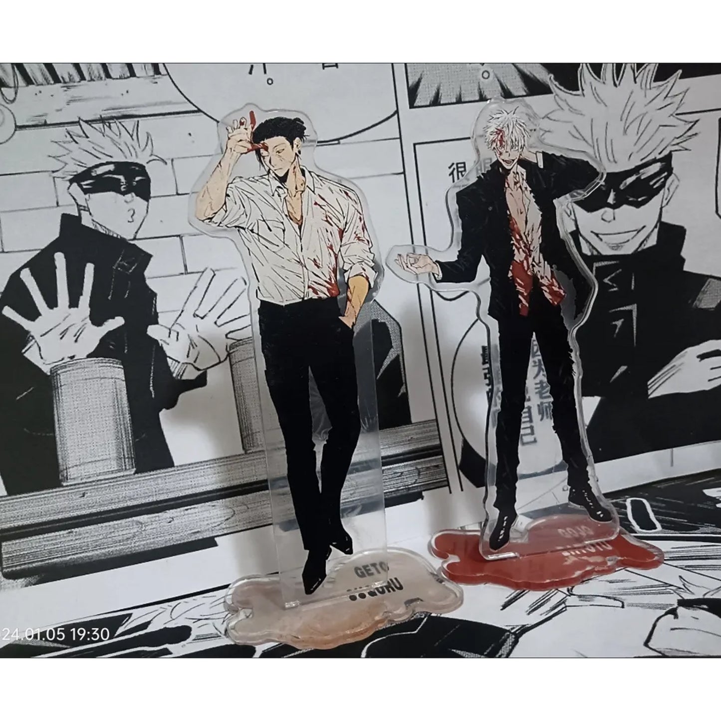 Gojo satoru Geto Suguru Strongest Duo standee | JJK Jujutsu kaisen SatoSugu fanart Acrylic stand