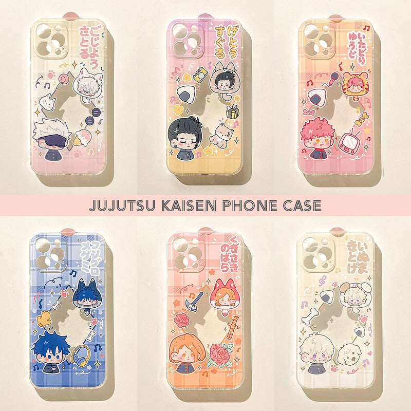 Jujutsu Kaisen Custom Phone Case | Gojo Geto Megumi Yuuji Nobara Inumaki