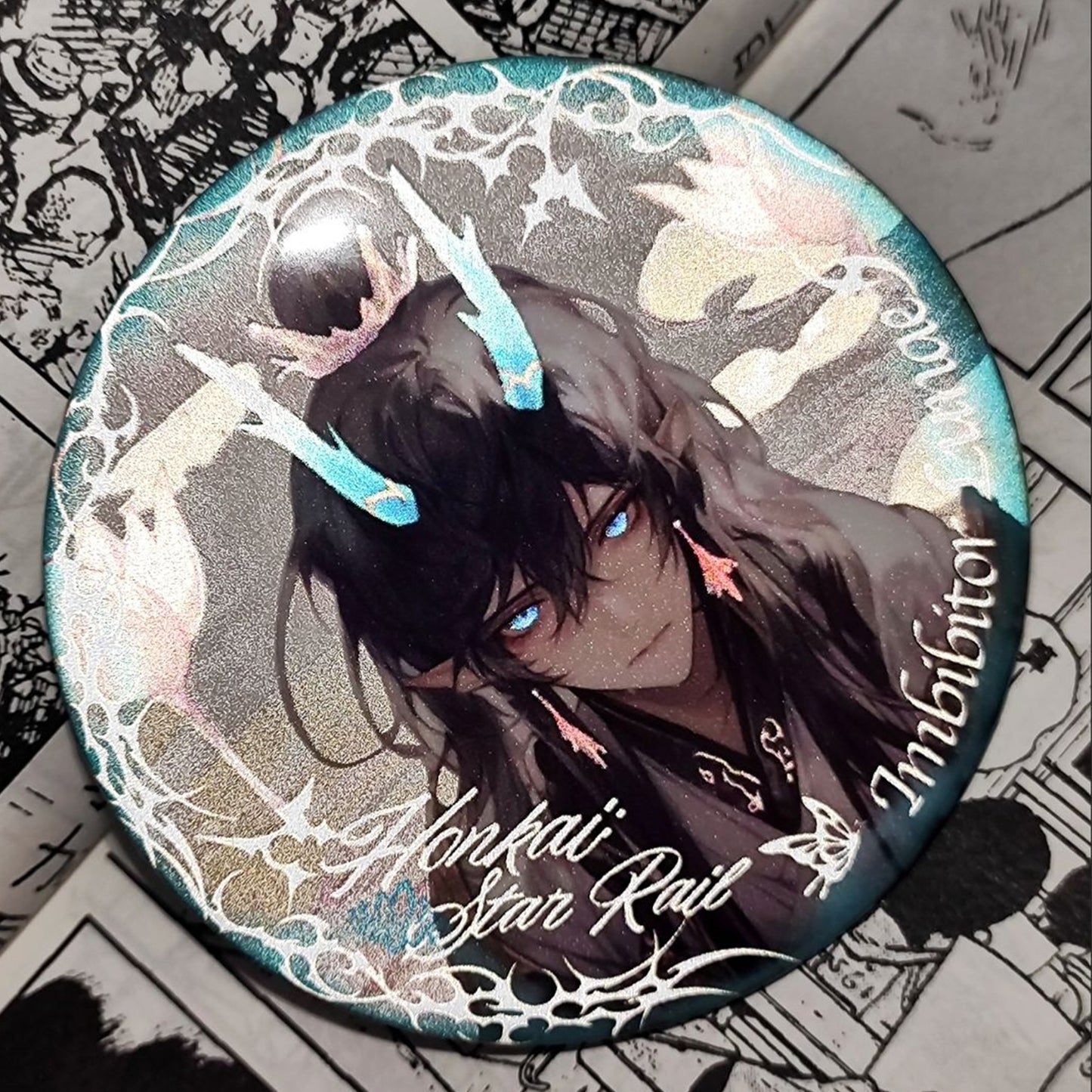 Honkai star rail fanart Button pin set | ren jing yuan imbibitor yin yue lunae dan heng luocha