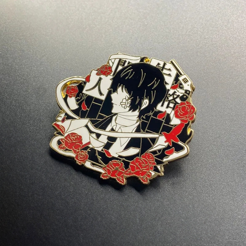 Dazai & Chuuya metal pin | Bungo Stray Dogs soukoku