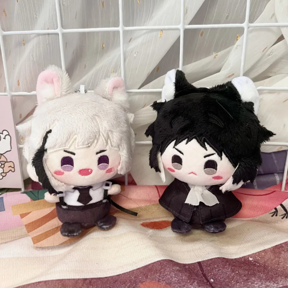 Bungo Stray Dogs cute Plushies with animal ears | Dazai Chuuya Atsushi Akutagawa Ranpo Fyodor