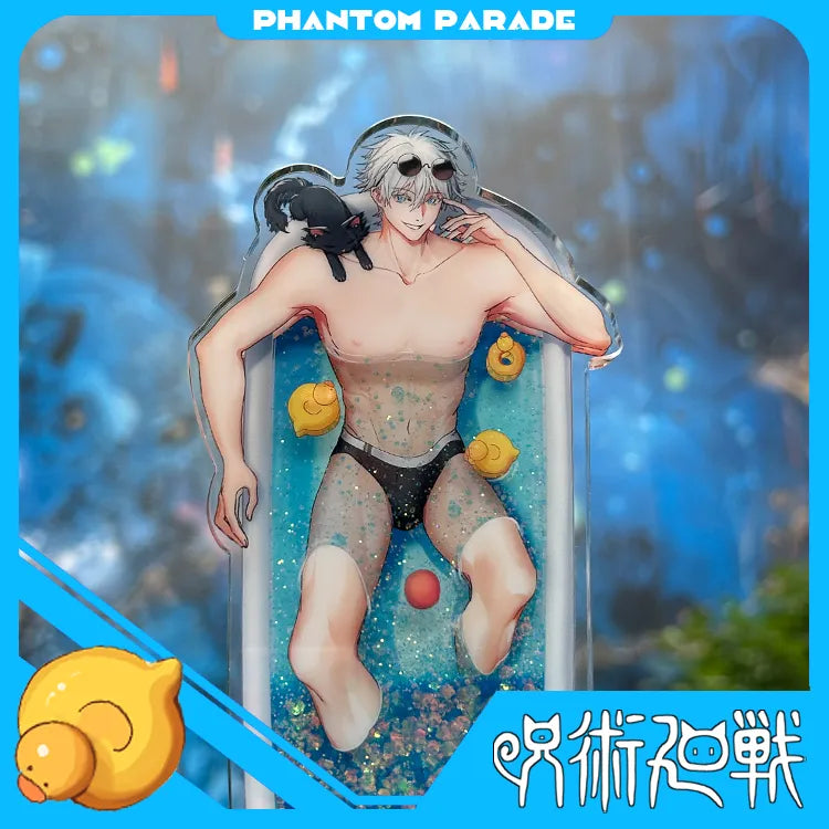 Gojo satoru Geto Suguru bathing standee | JJK Jujutsu kaisen SatoSugu fanart Acrylic liquid stand