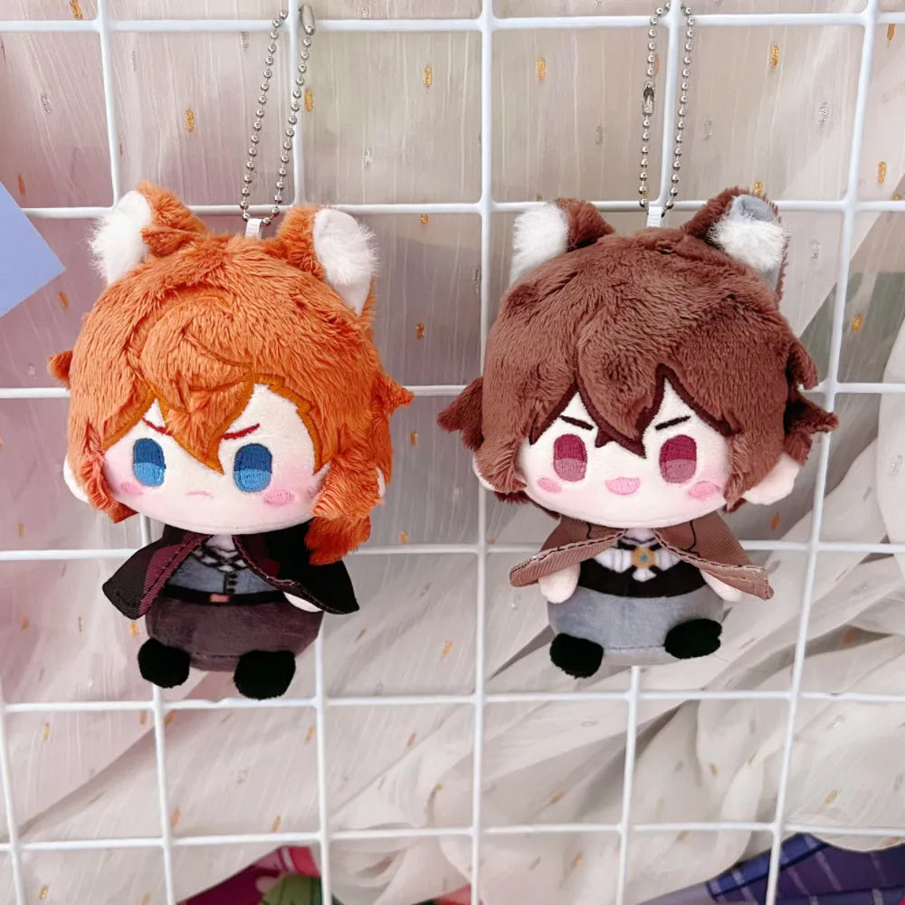 Bungo Stray Dogs cute Plushies with animal ears | Dazai Chuuya Atsushi Akutagawa Ranpo Fyodor