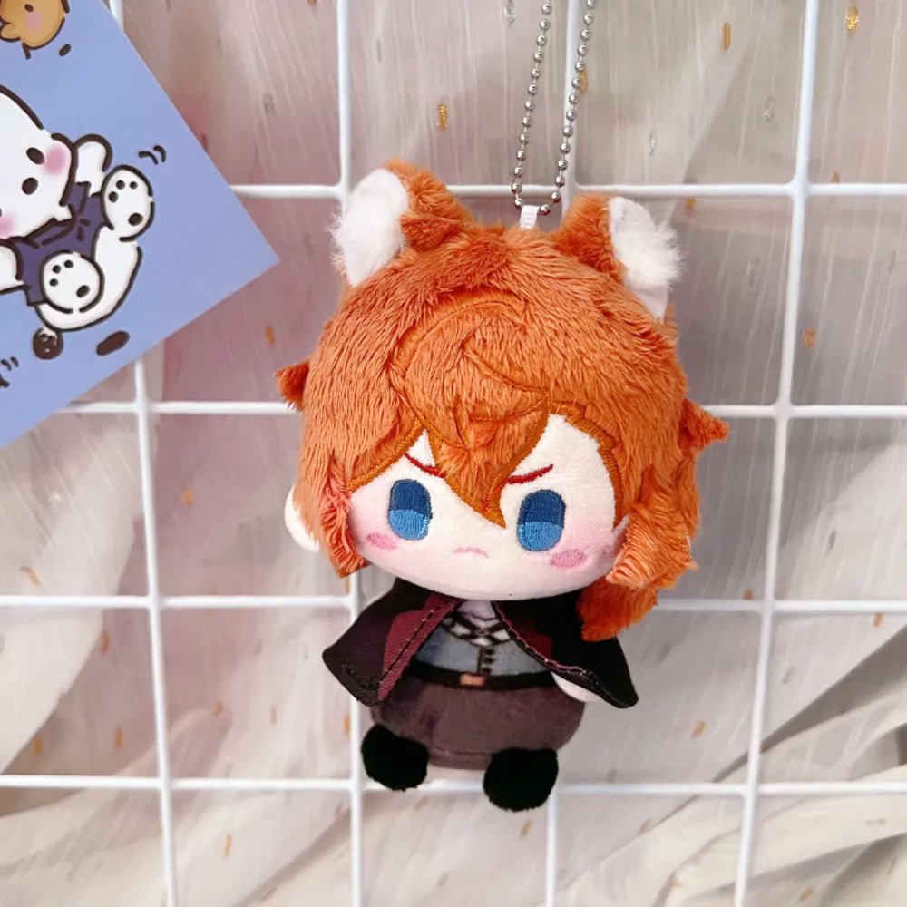 Bungo Stray Dogs cute Plushies with animal ears | Dazai Chuuya Atsushi Akutagawa Ranpo Fyodor