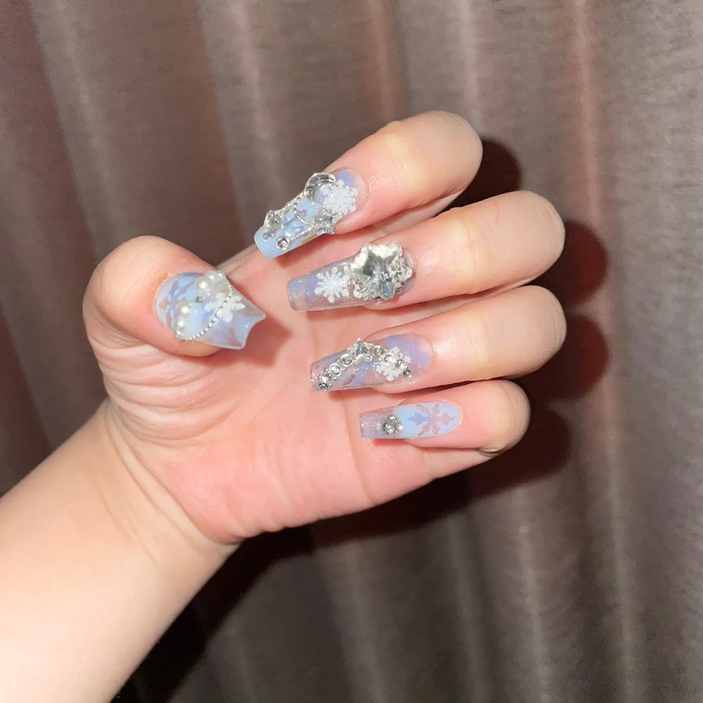 Zayne inspired nails for Love and Deepspace fans