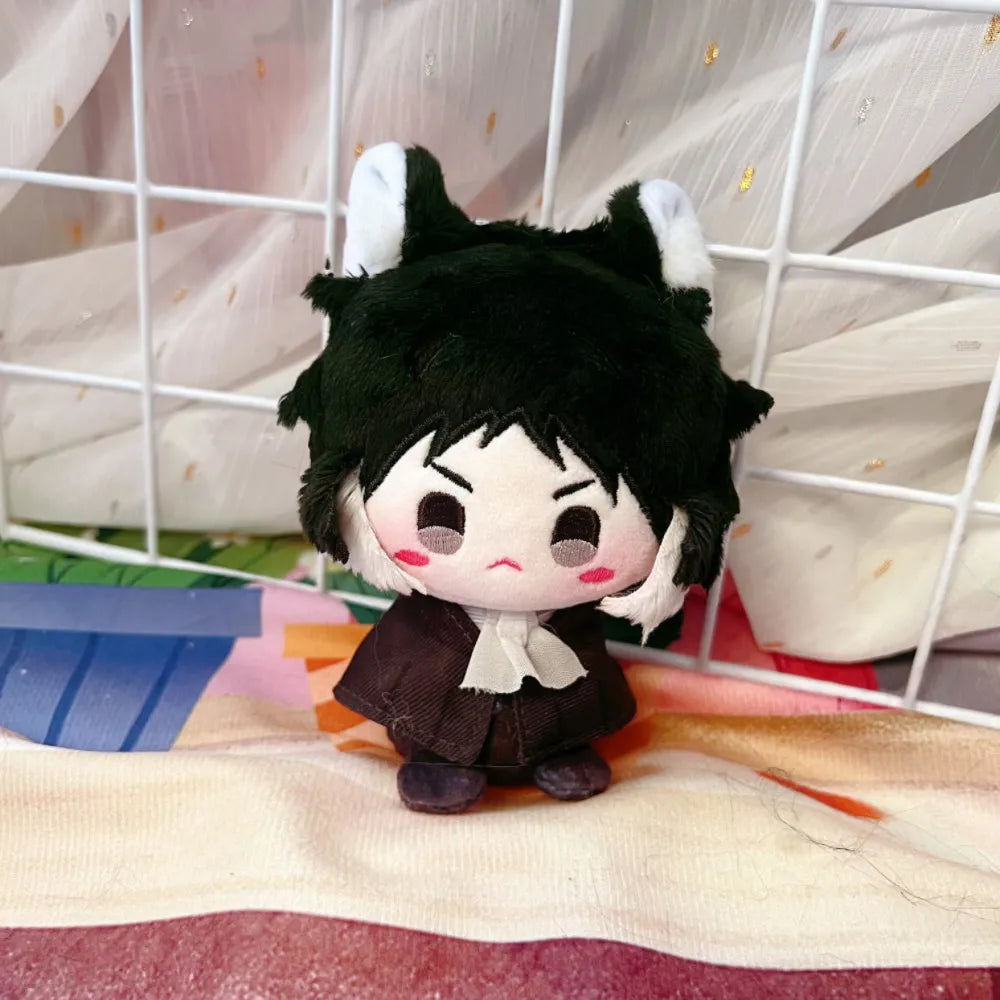 Bungo Stray Dogs cute Plushies with animal ears | Dazai Chuuya Atsushi Akutagawa Ranpo Fyodor