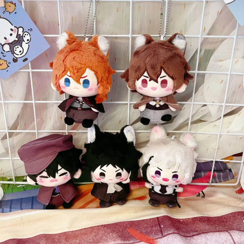 Bungo Stray Dogs cute Plushies with animal ears | Dazai Chuuya Atsushi Akutagawa Ranpo Fyodor