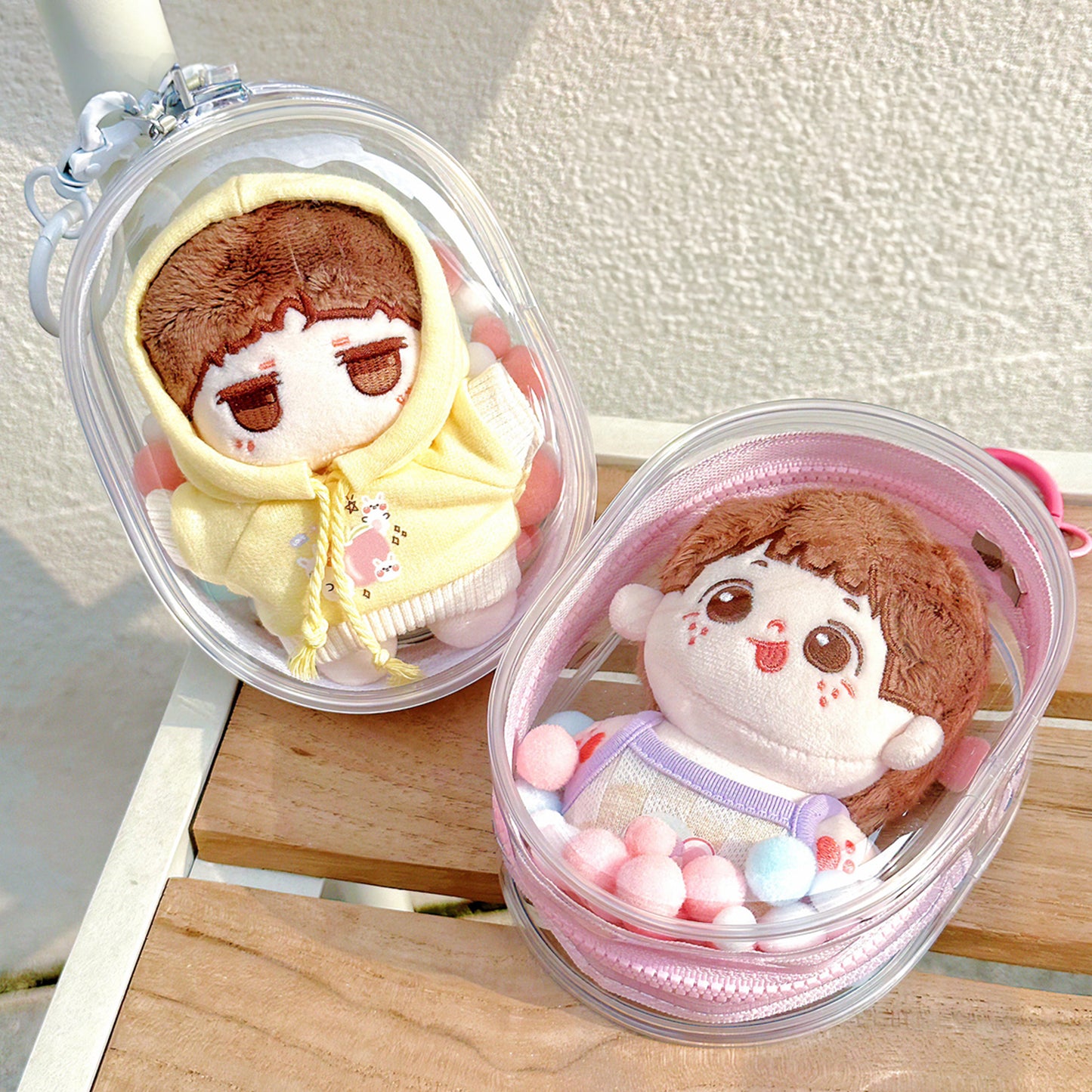 Fully transparent cotton doll bag | PVC Clear Decorate ita Bag