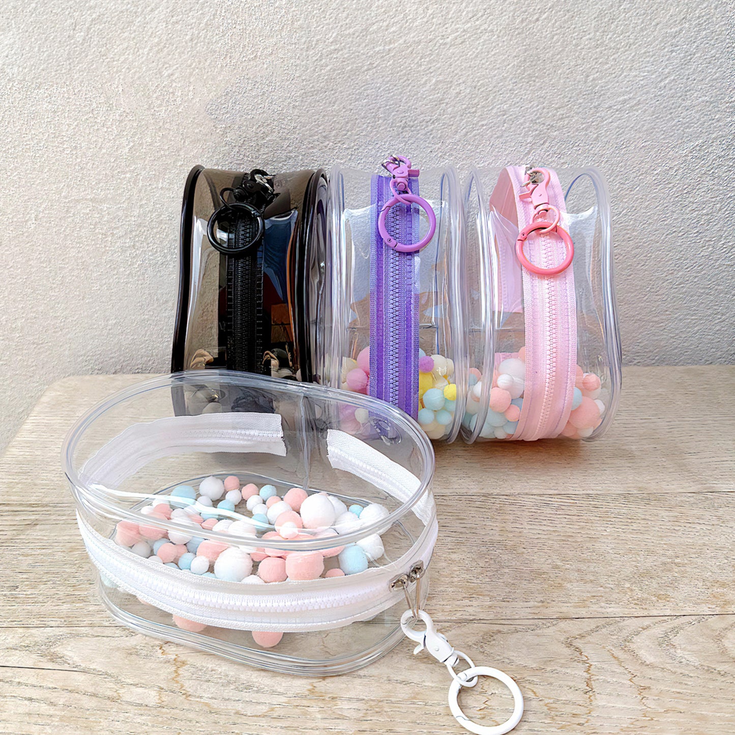 Fully transparent cotton doll large bag | PVC Clear Decorate ita Bag